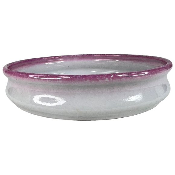 Vintage Childs Bowl Ceramic Baby Porridge Made Germany Dish 7.25” Porcelain Pink - Picture 4 of 12